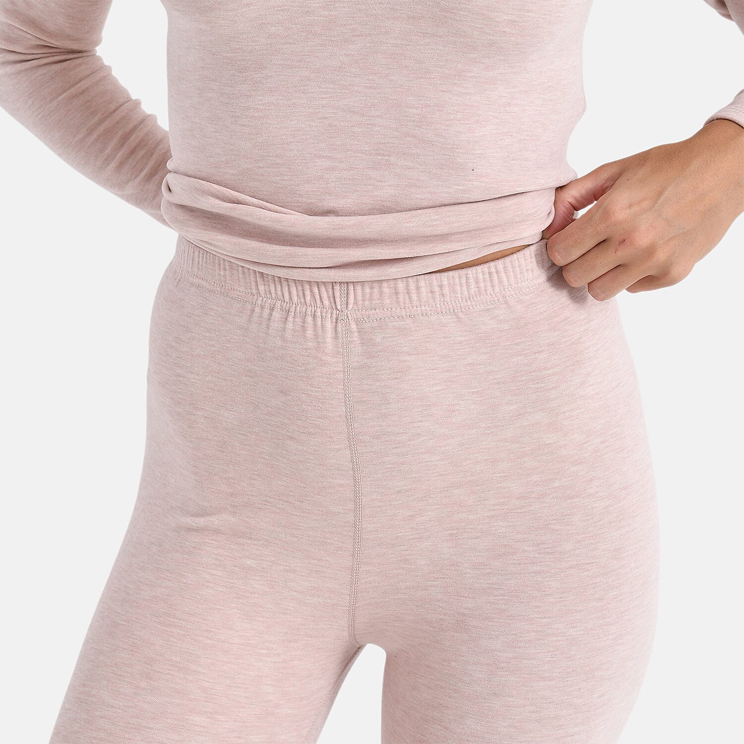 Valissiere Cashmere Blend Thermal Scoop Neck Top & Leggings Set