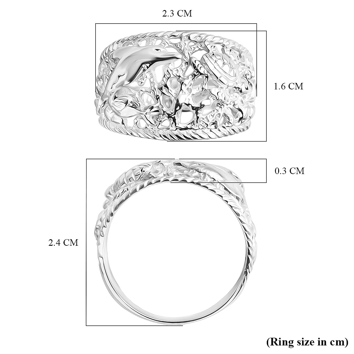 Royal Bali Collection Sterling Silver Ring, Silver Wt. 5.24 Gms.