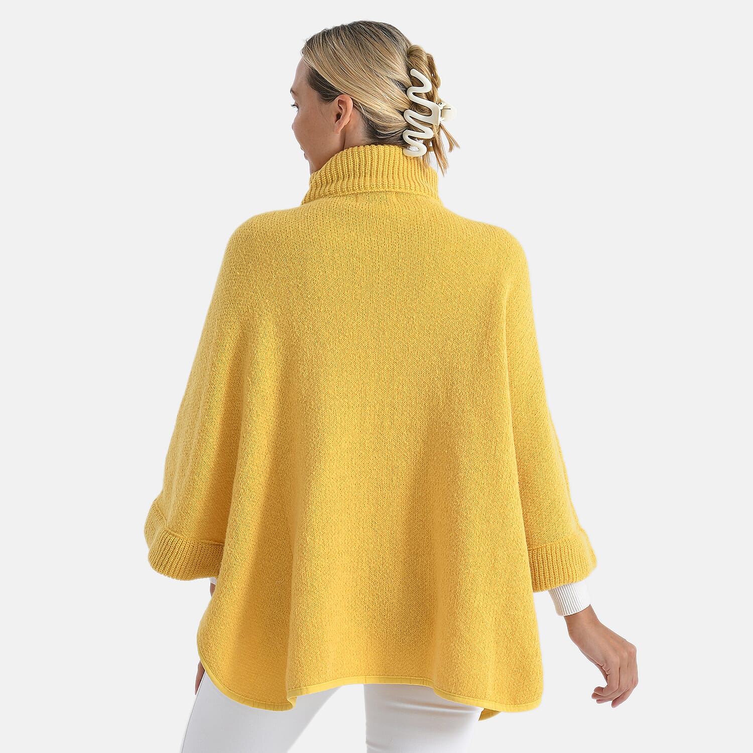 - Maisi High-Tie Zipper  Jacket-Cardigan (One Size 8 to 26) Yellow