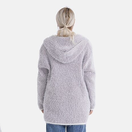 - Maisi Patterned Coatigan (Free Size, 8 to 20) - Purple