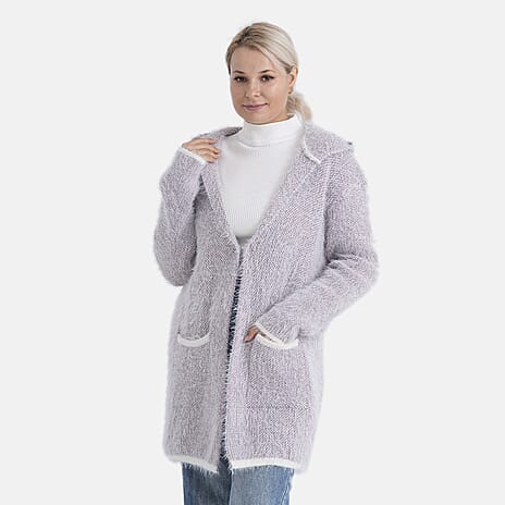 - Maisi Patterned Coatigan (Free Size, 8 to 20) - Purple