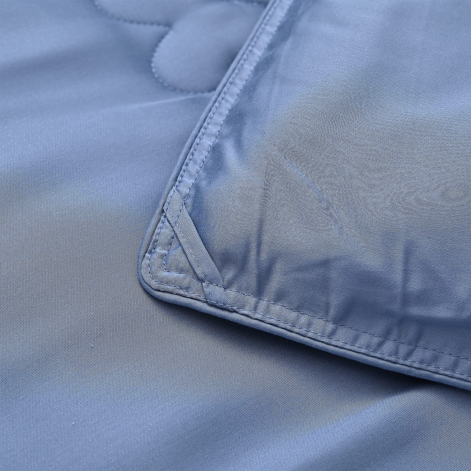 First Time Ever - All Season 100% Mulberry Silk Filled Quilt With 100% Bamboo Cover (Size King, 225 x 220 cm) - Blue