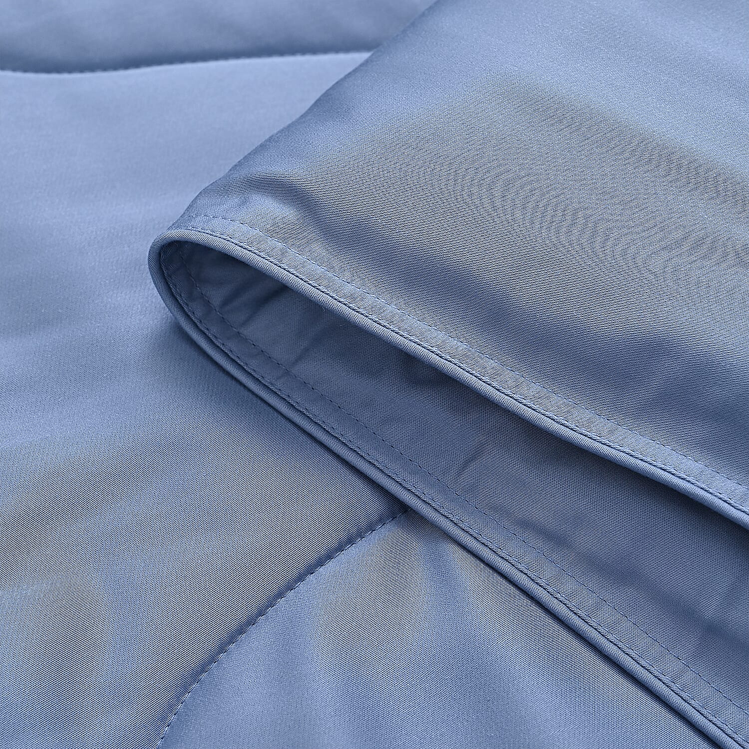 First Time Ever - All Season 100% Mulberry Silk Filled Quilt With 100% Bamboo Cover (Size King, 225 x 220 cm) - Blue