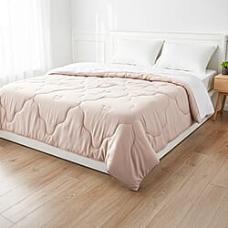 All Season 100% Mulberry Silk Filled Quilt With 100% Bamboo Cover (Size King, 225 x 220 cm) - Pink