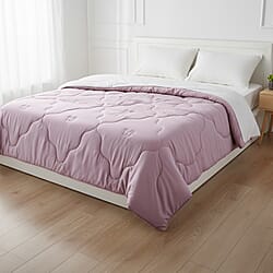 All Season 100% Mulberry Silk Filled Quilt With 100% Bamboo Cover (Size King, 225 x 220 cm) - Pink