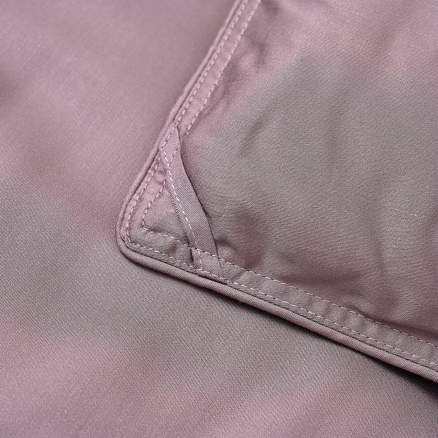 First Time Ever - All Season 100% Mulberry Silk Filled Quilt With 100% Bamboo Cover (Size King, 225 x 220 cm) - Purple
