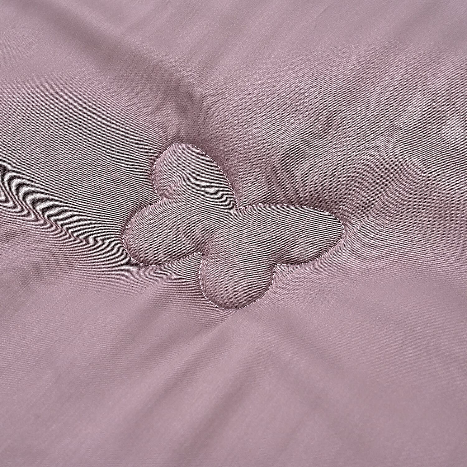 First Time Ever - All Season 100% Mulberry Silk Filled Quilt With 100% Bamboo Cover (Size King, 225 x 220 cm) - Purple