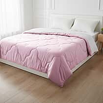 All Season 100% Mulberry Silk Filled Quilt With 100% Bamboo Cover (Size King, 225 x 220 cm) - Pink