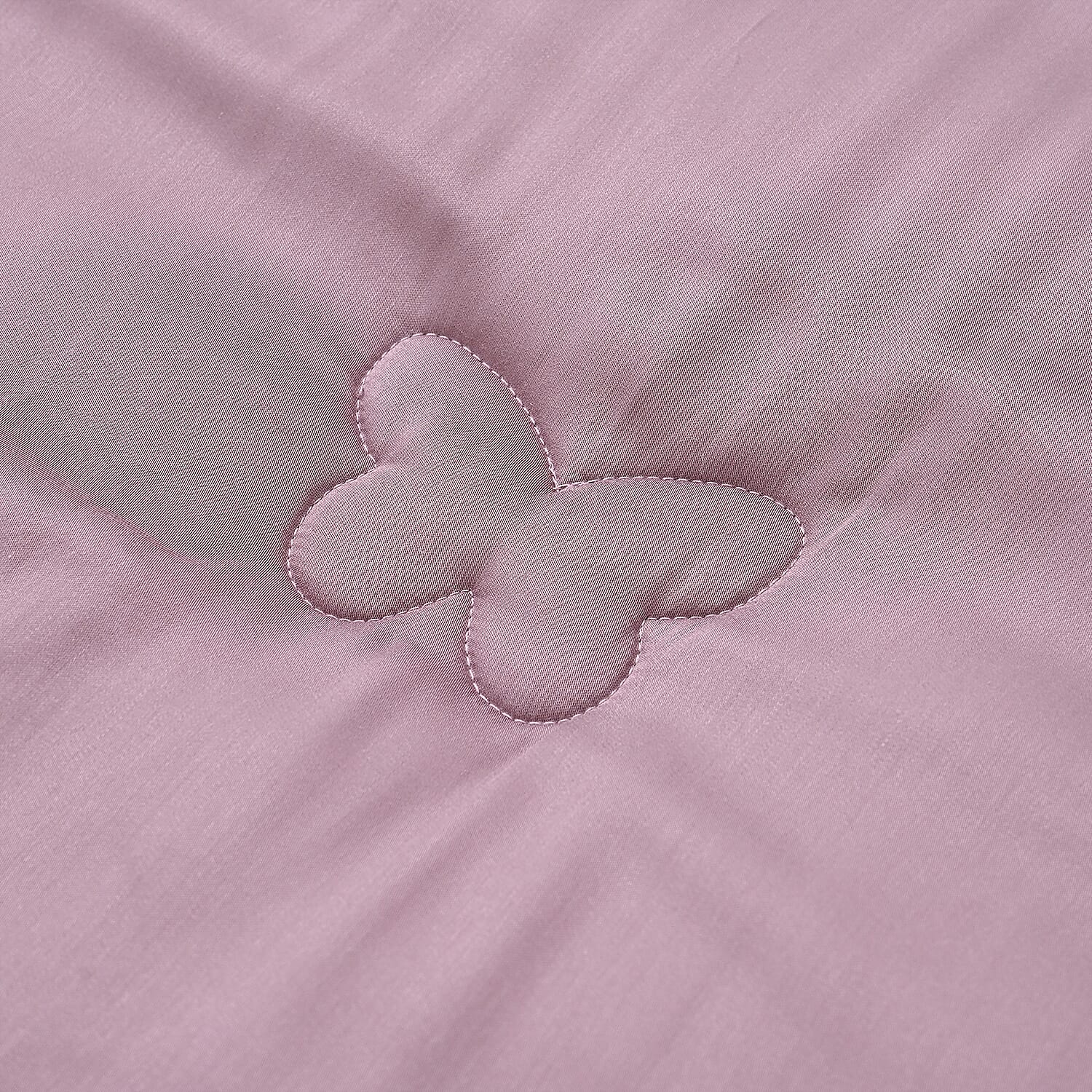 First Time Ever - All Season 100% Mulberry Silk Filled Quilt With 100% Bamboo Cover (Size King, 225 x 220 cm) - Pink