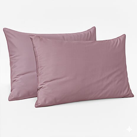Set of 2 Luxury 100% Bamboo Pillowcases - Purple