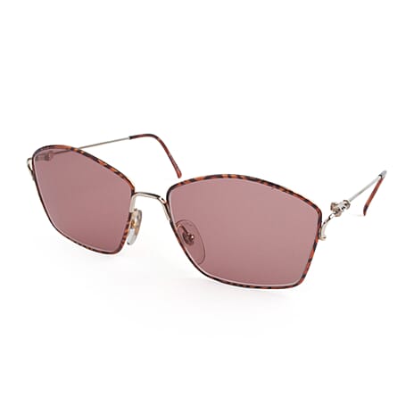 Dior Designer Unisex Rectangular Gold Sunglasses - Pink