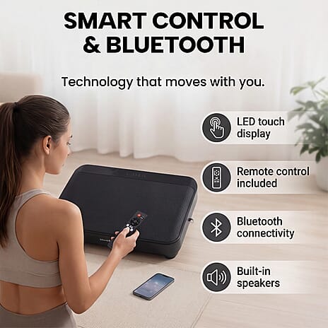 Bliss - Beyond Vibration Plate Exercise Machine with LED Touch Screen - Remote Control - 99 Speed Levels- Supports upto 28.50 Stones - 182 KGs