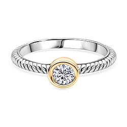 D'Joy Moissanite Brilliant-Cut Solitaire Ring