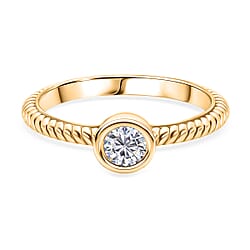 D'Joy Moissanite Brilliant-Cut Solitaire Ring