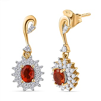 https://tjcuk.sirv.com/Products/82/3/8238555/D-joy-Fire-Opal-White-Zircon-Earring-with-Push-Back-in-18K-Vermeil-Yel_8238555.jpg?w=342&h=342
