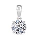RACHEL GALLEY 9K White Gold IGI Certified (VS-EF) Lab Grown Diamond Solitaire Pendant 1.00 Ct.