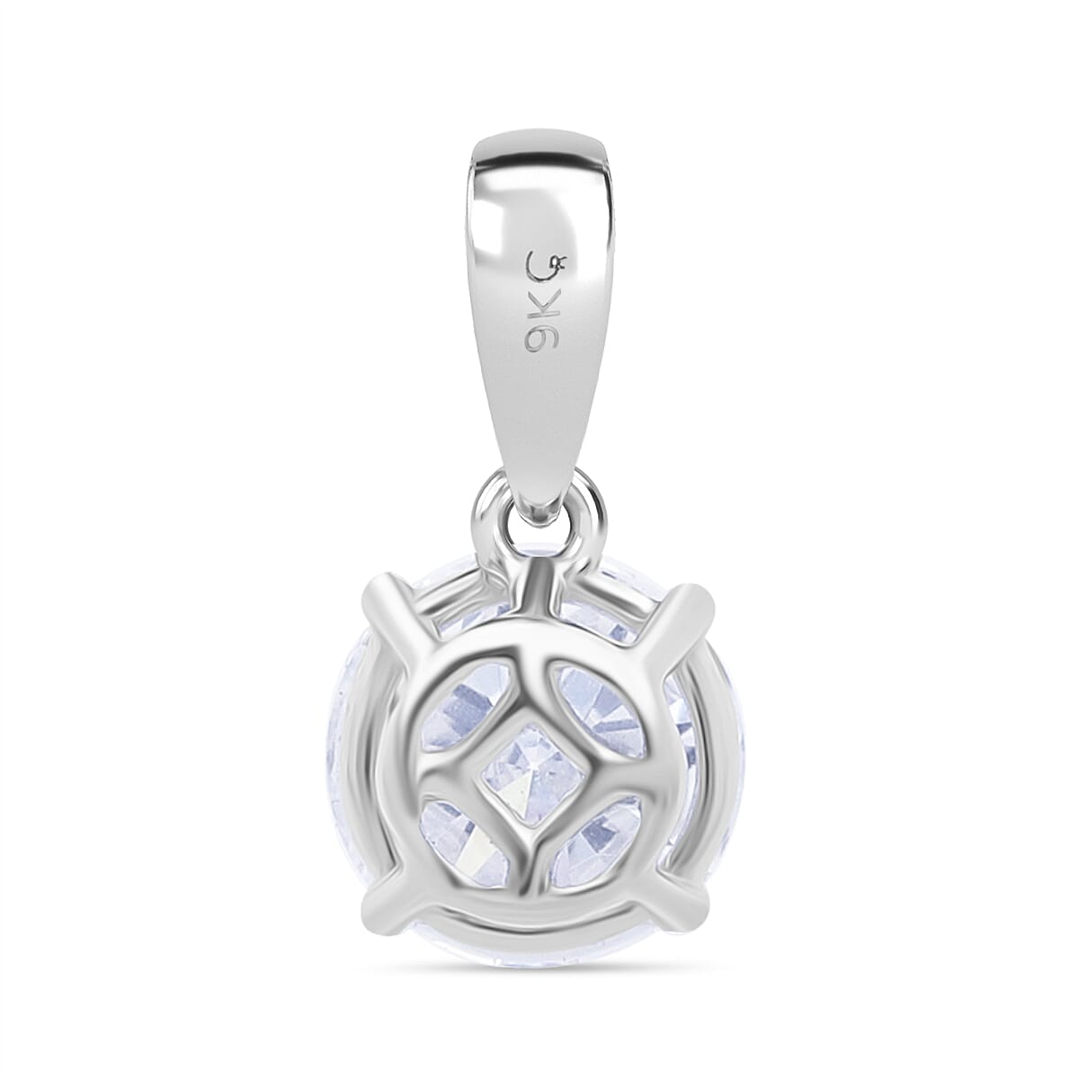 RACHEL GALLEY 9K White Gold IGI Certified (VS-EF) Lab Grown Diamond Solitaire Pendant 1.00 Ct.