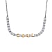 Moissanite Fancy Necklace (Size - 20) Sterling Silver  3.339  Ct.