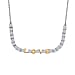 Moissanite Fancy Necklace (Size - 20) Sterling Silver  3.339  Ct.