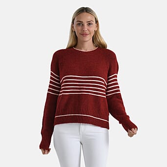 https://tjcuk.sirv.com/Products/82/3/8238654/La-Marey-Soft-Touch-Striped-Jumper-Size-M-Burgundy-Pink_8238654.jpg?w=342&h=342