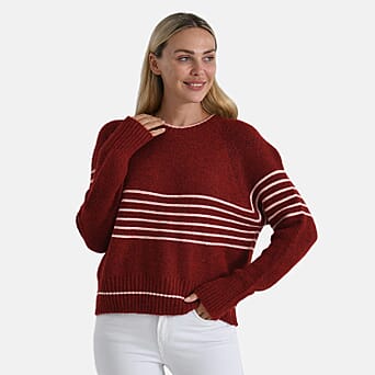 https://tjcuk.sirv.com/Products/82/3/8238655/La-Marey-Soft-Touch-Striped-Jumper-Size-L-Burgundy-Pink_8238655_2.jpg?w=342&h=342