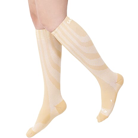 Sankom Patented Antibacterial Light Socks (Size S-M) - Beige