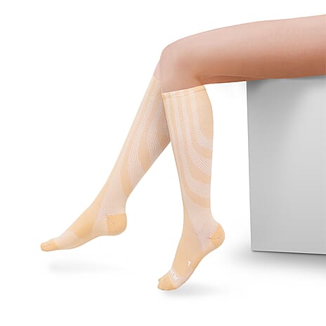 Sankom Patented Antibacterial Light Socks (Size L-XL) - Beige