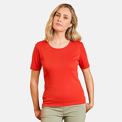 Emreco Short Sleeves Crew Neck T-Shirt (Size 20) - Red