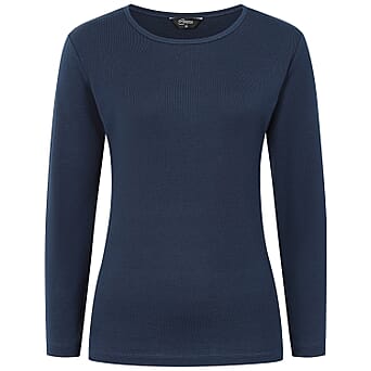 https://tjcuk.sirv.com/Products/82/3/8238769/Emreco-Quarter-Sleeve-Basic-T-Shirt-Size-14-Navy_8238769_1.jpg?w=342&h=342