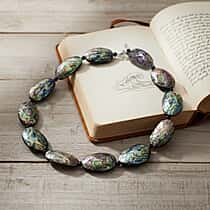 Abalone Shell Necklace Pure White Stainless Steel  150.000  Ct.