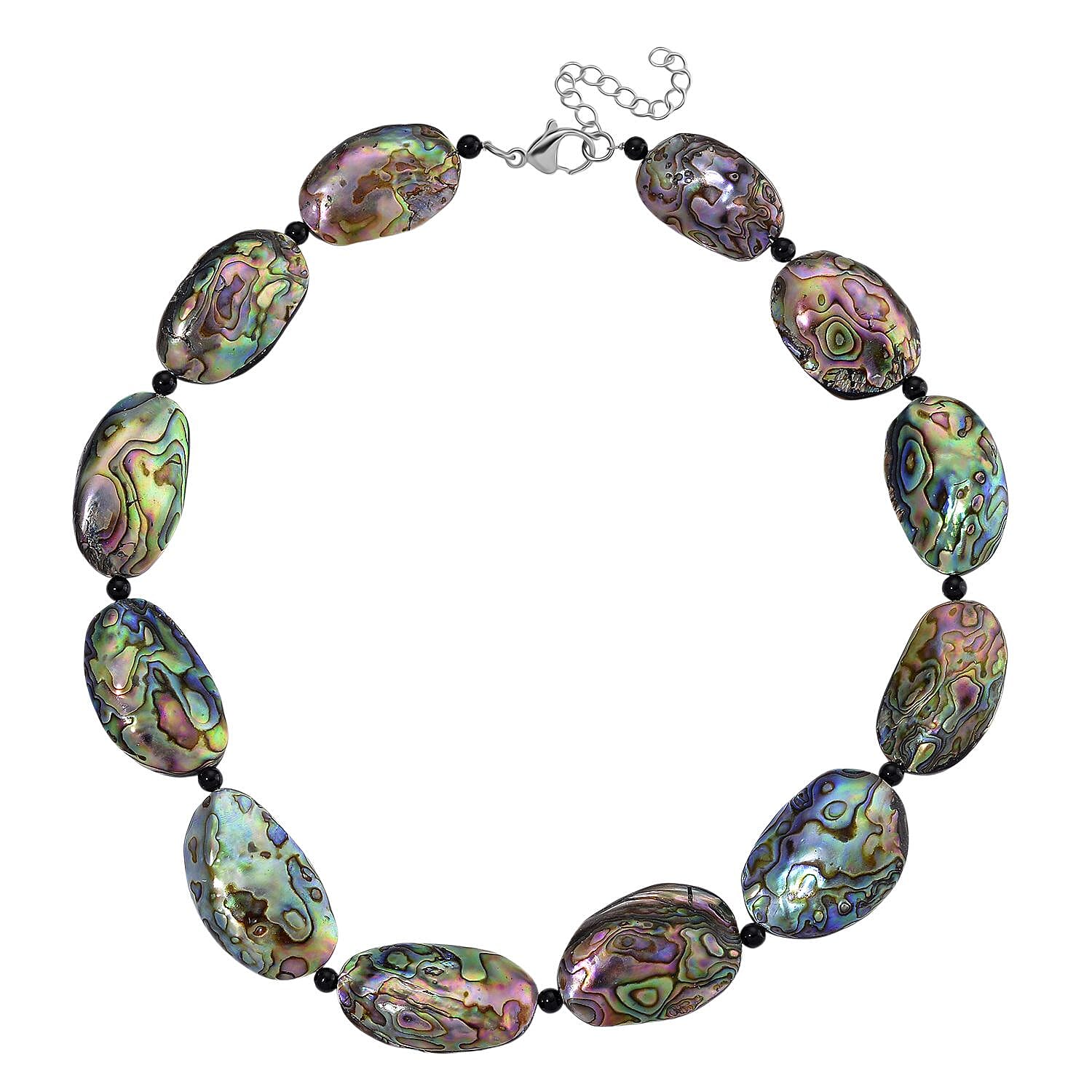 Abalone Shell Necklace Pure White Stainless Steel  150.000  Ct.