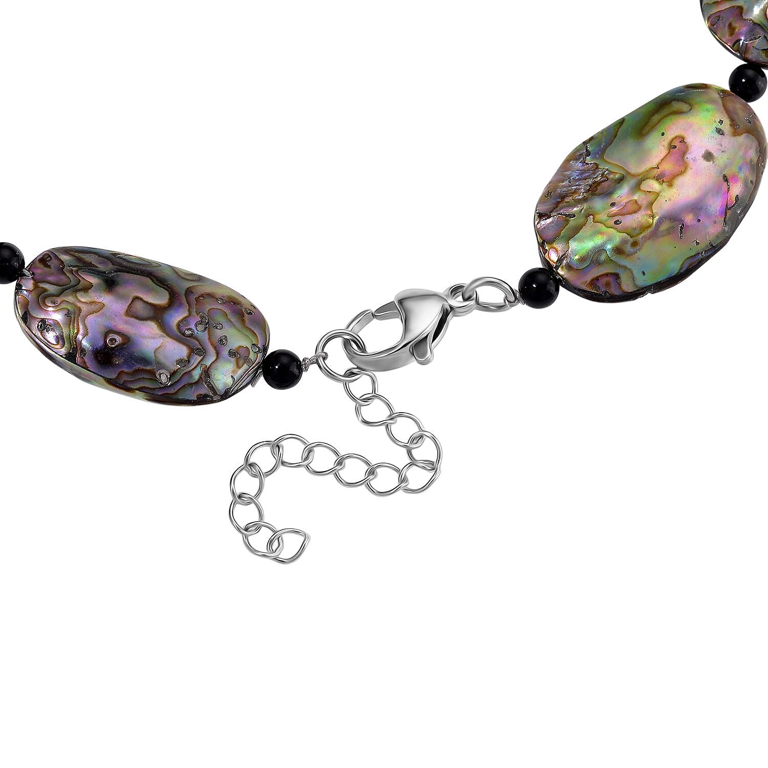 Abalone Shell Necklace Pure White Stainless Steel  150.000  Ct.