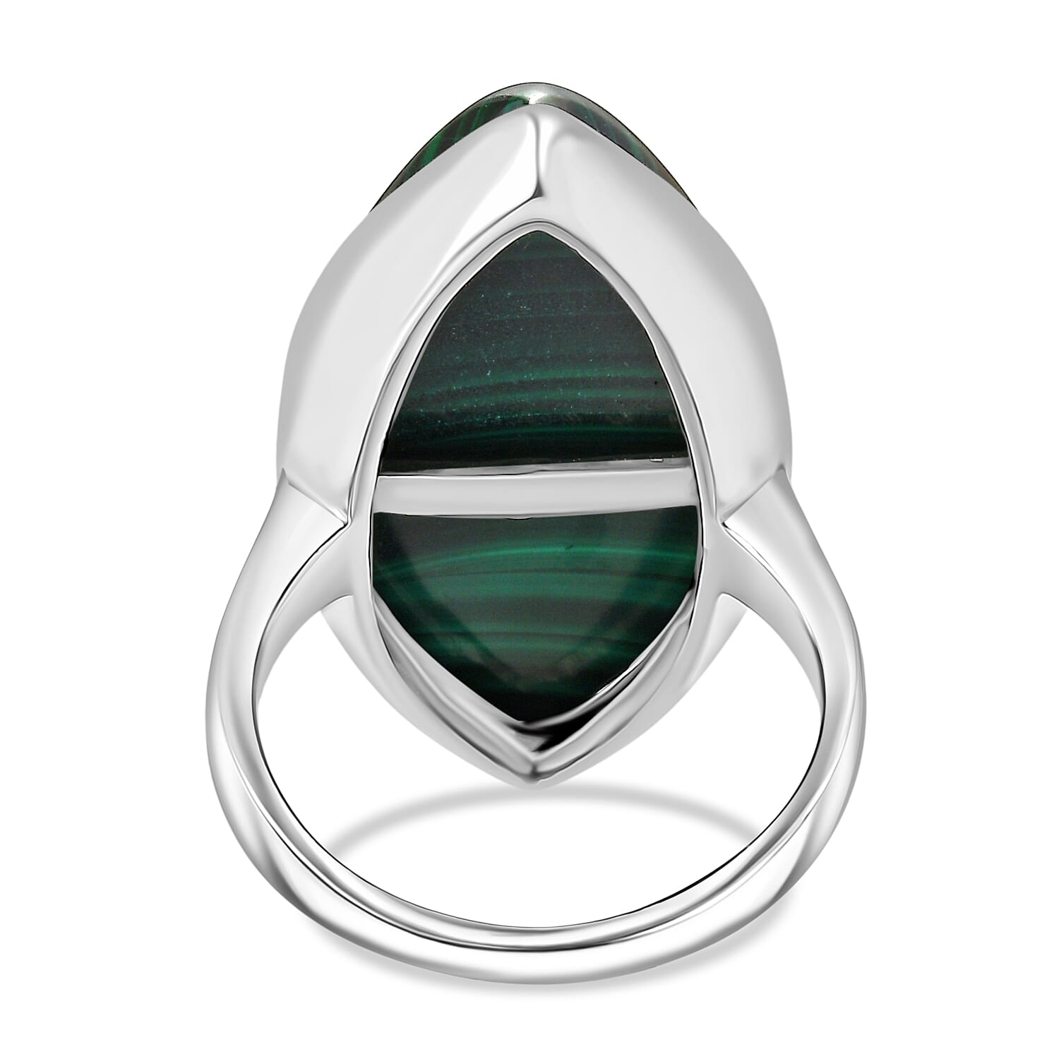 EverTrue Malachite Solitaire Ring 32.78 Ct.