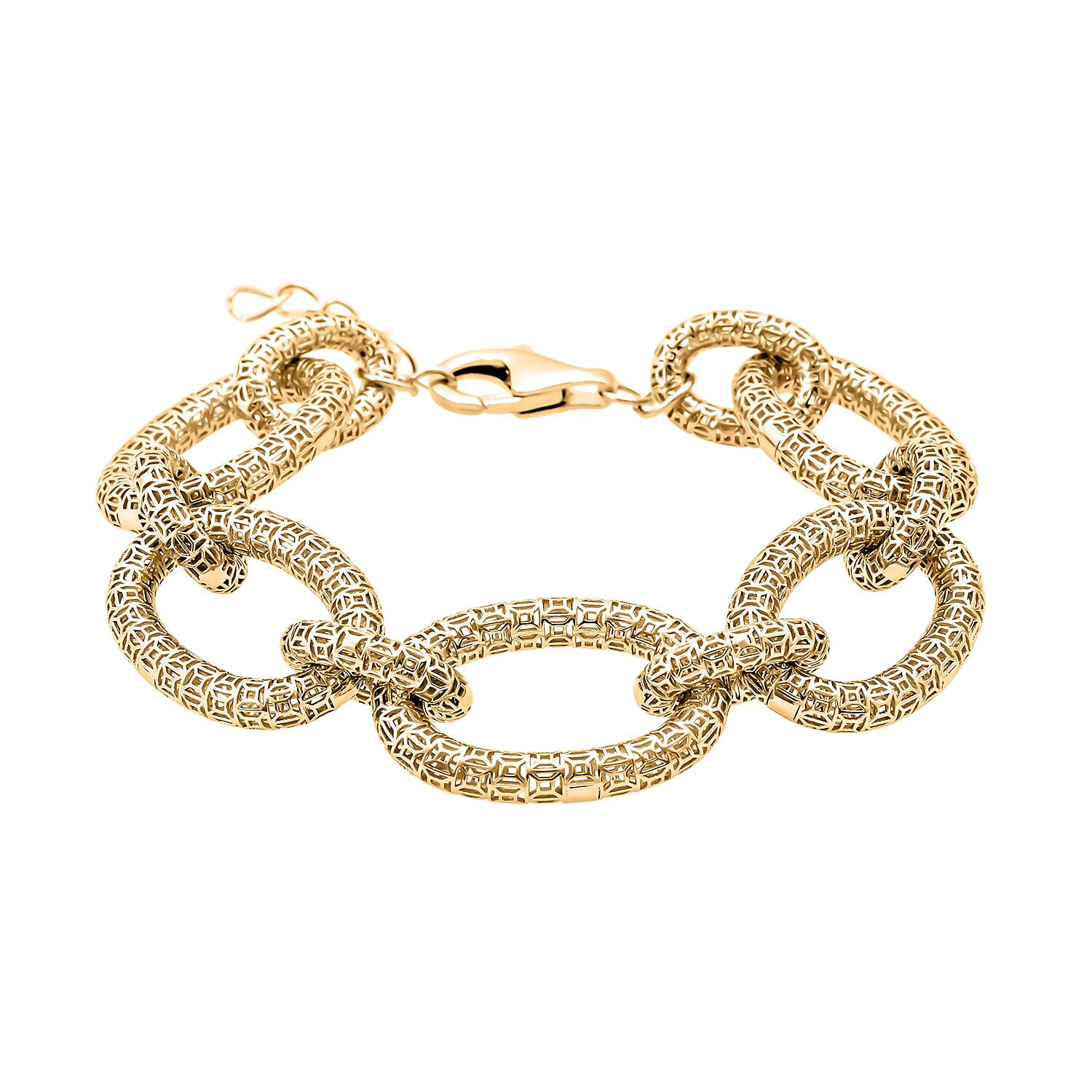 Treasure Of Siam - Sterling Silver (Size 7 - 1) in Yellow Gold Plating with Lobster Clasp