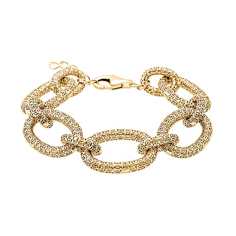 Treasure Of Siam - Sterling Silver (Size 7 - 1) in Yellow Gold Plating with Lobster Clasp