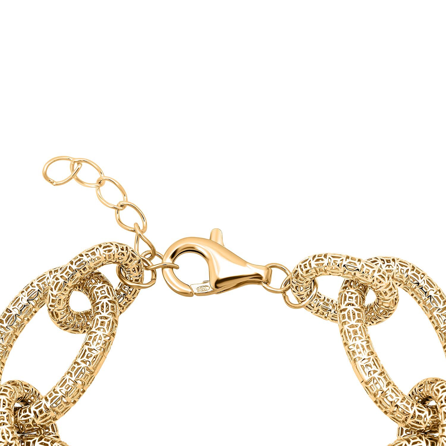 Treasure Of Siam - Sterling Silver (Size 7 - 1) in Yellow Gold Plating with Lobster Clasp