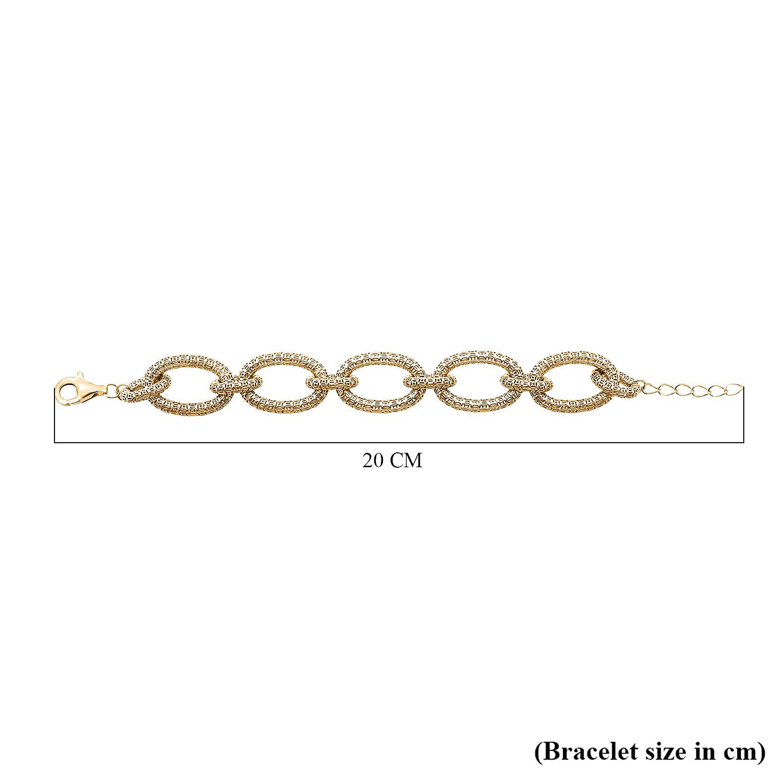 Treasure Of Siam - Sterling Silver (Size 7 - 1) in Yellow Gold Plating with Lobster Clasp