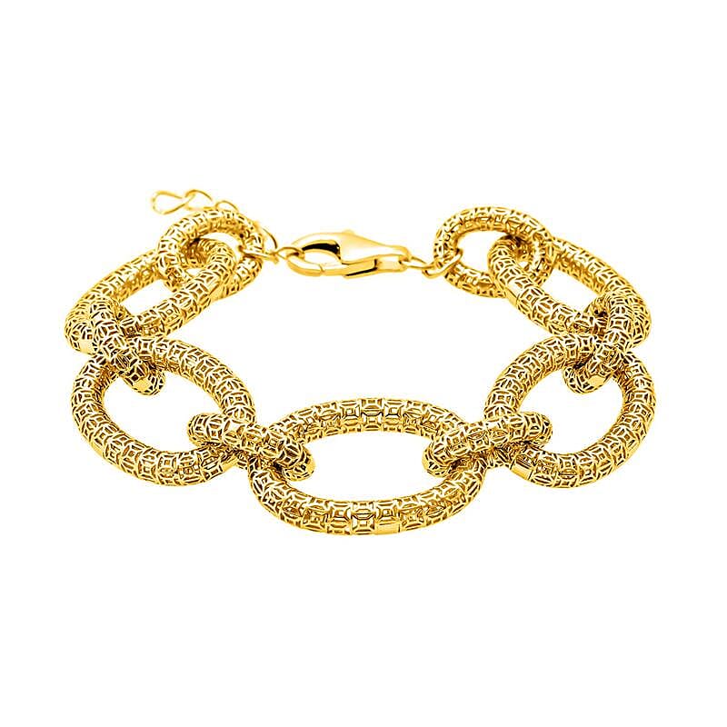 Treasure Of Siam - Sterling Silver (Size 7 - 1) in Yellow Gold Plating with Lobster Clasp