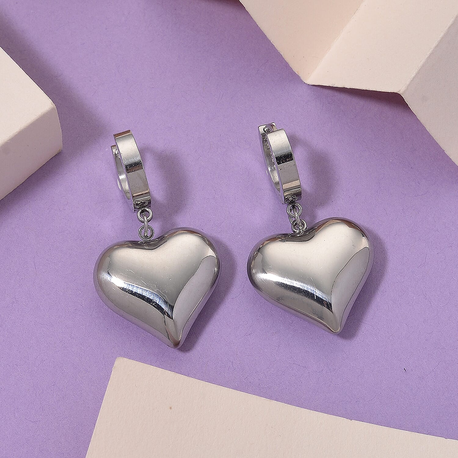 Heart Dangling Earrings