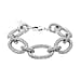 Treasure of Siam - Sterling Silver Openwork Link Bracelet (Size 7 + 1-inch Ext) with Lobster Clasp in Rhodium Plating