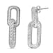 Rhodium Overlay Sterling Silver Earring with Push Back, Silver Wt. 5.33 Gms.