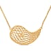 Treasure of Siam - Sterling Silver Abstract Mesh Necklace (Size - 18 + 1 Ext) with Lobster Clasp in Yellow Gold Plating