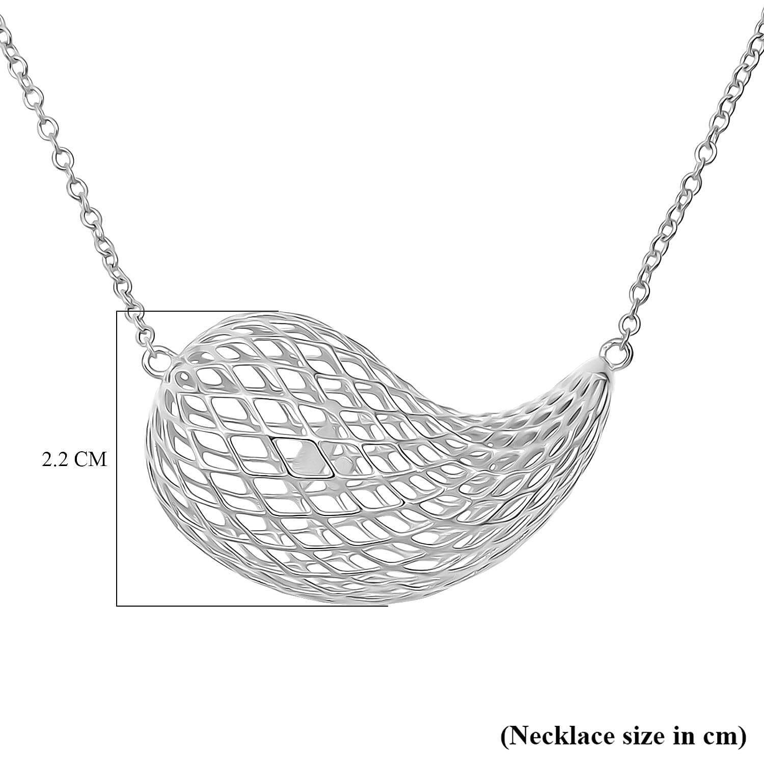 Rhodium Overlay Sterling Silver Necklace (Size - 18 - 1 Ext) with Lobster Clasp