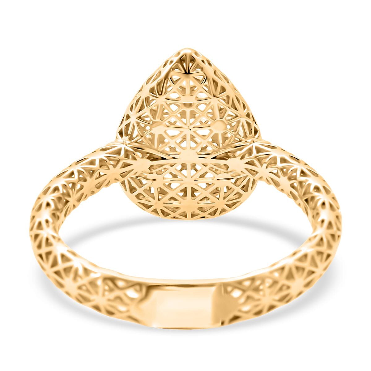 Treasure Of Siam - Sterling Silver Ring in Yellow Gold Plating