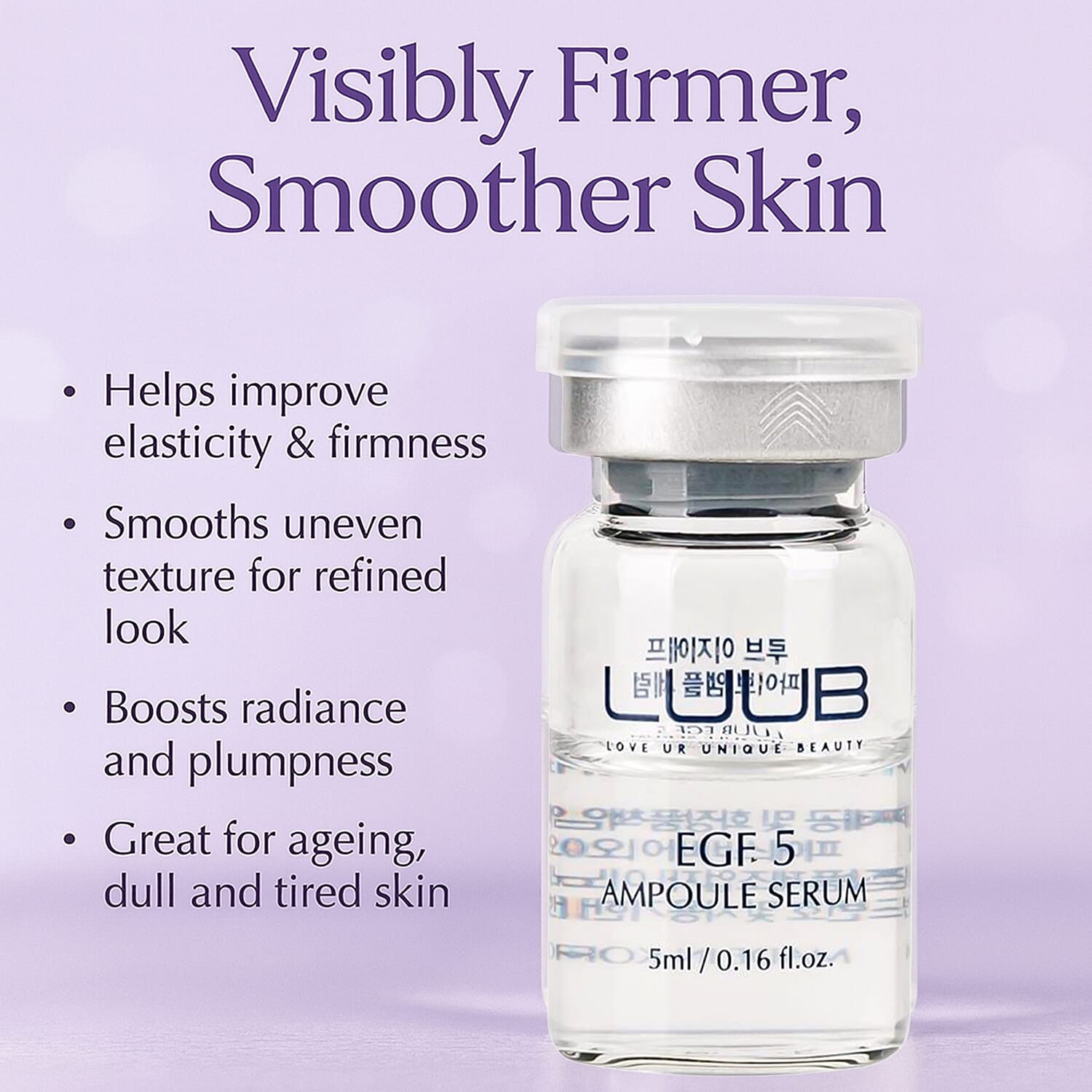 LUUB Set of 5 EGF Ampoules - 5 X 5ML