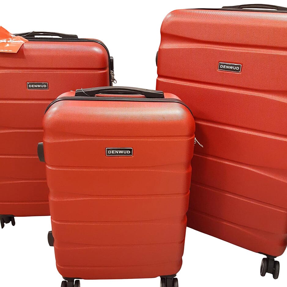 Denwood-ABS-Luggage-and-Handbag-Set-Size-24x20x28-cm-Burgandy