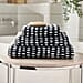 Copenhagen Home 100% Cotton Woven Abstract Dot Pattern Jacquard Hand Towel (90x50CM) - Black