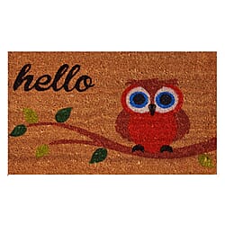 Eco-Friendly Floral Print 100% Coir Door Mat