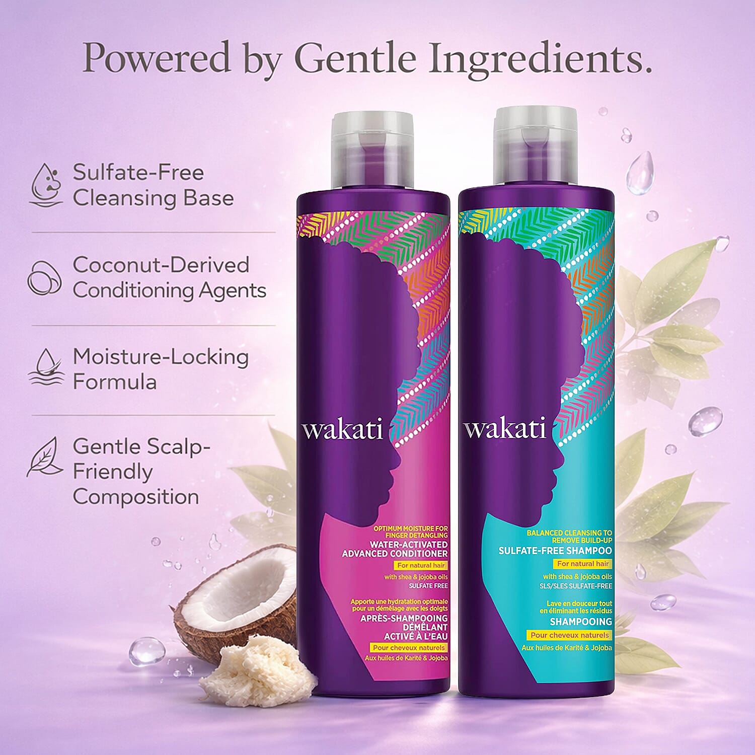 Wakati Sulfate-Free Shampoo & Conditioner Duo - 235ml Each