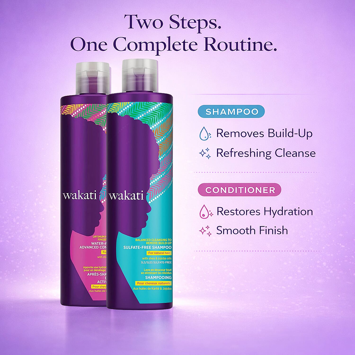 Wakati Sulfate-Free Shampoo & Conditioner Duo - 235ml Each